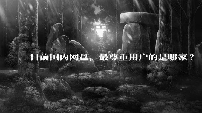 目前国内网盘，最尊重用户的是哪家?